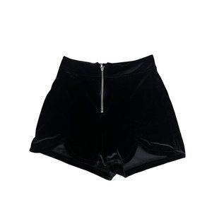 High Waist Zip Front Shorts